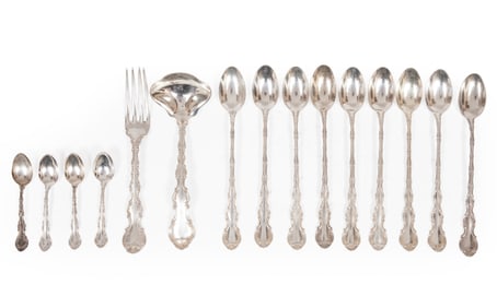 Group of Gorham "Strasbourg" Pattern Sterling Silver Flatware