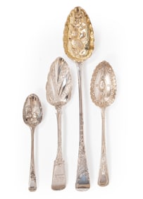 Group of Antique British Sterling Silver Flatware