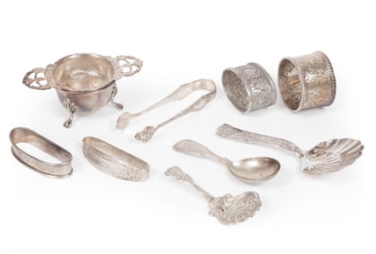Good Group of Small Sterling Silver Tableware