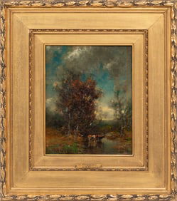 George Herbert McCord, American/New York 1848-1909, "In November", oil on canvas