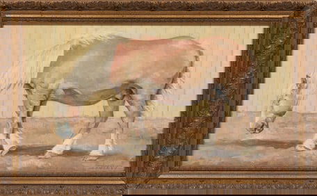 Michael Trovato, American/Pennsylvania b. 1962, "Palomino - Pal O Mine", oil on canvas