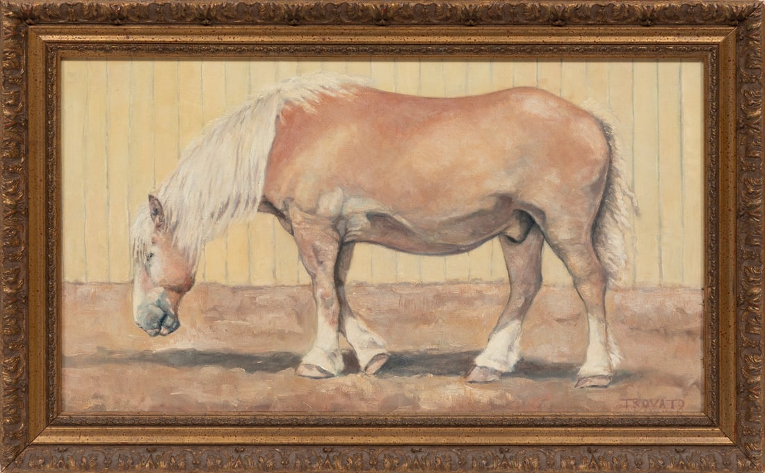 Michael Trovato, American/Pennsylvania b. 1962, "Palomino - Pal O Mine", oil on canvas (1 of 3)