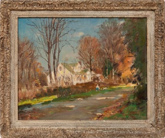 Antonio Cirino, Italian/Rhode Island 1889-1983, "Autumn's Ideality", oil on canvas