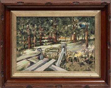 American School 1952, "Cold Creek Park 1906", oil on canvas board