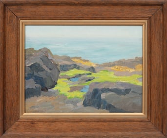 Arrah Lee Gaul, American/Pennsylvania 1883-1980, ?Fingal Bay?, oil on canvas board