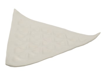 Contemporary Triangular Art Pottery Tray