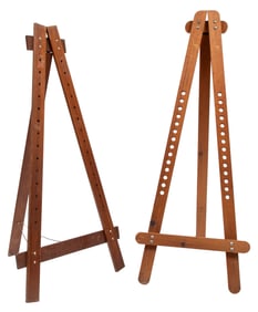Pair of Modernist Folding Easels