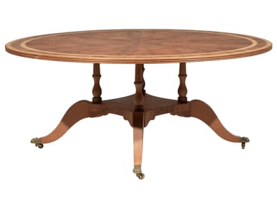 Georgian-Style Inlaid Mahogany Breakfast Table