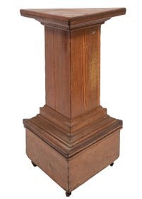 Louisiana Cypress Triangular Pedestal