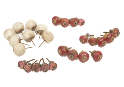 Assortment of Wooden Knobs and Buns
