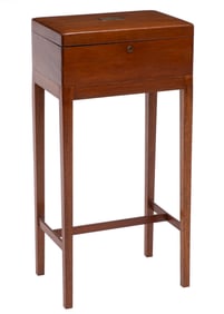 American Federal-Style Mahogany Humidor on Stand