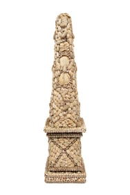 Decorative Shell-Encrusted Obelisk