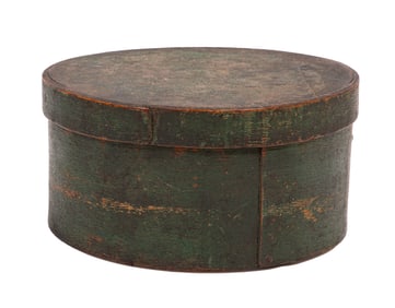 American Round Pantry Box in Green Paint