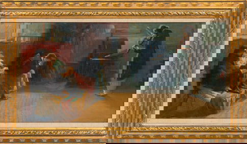 Lionello Balestrieri, Italian 1872-1958, "Beethoven", oil on canvas