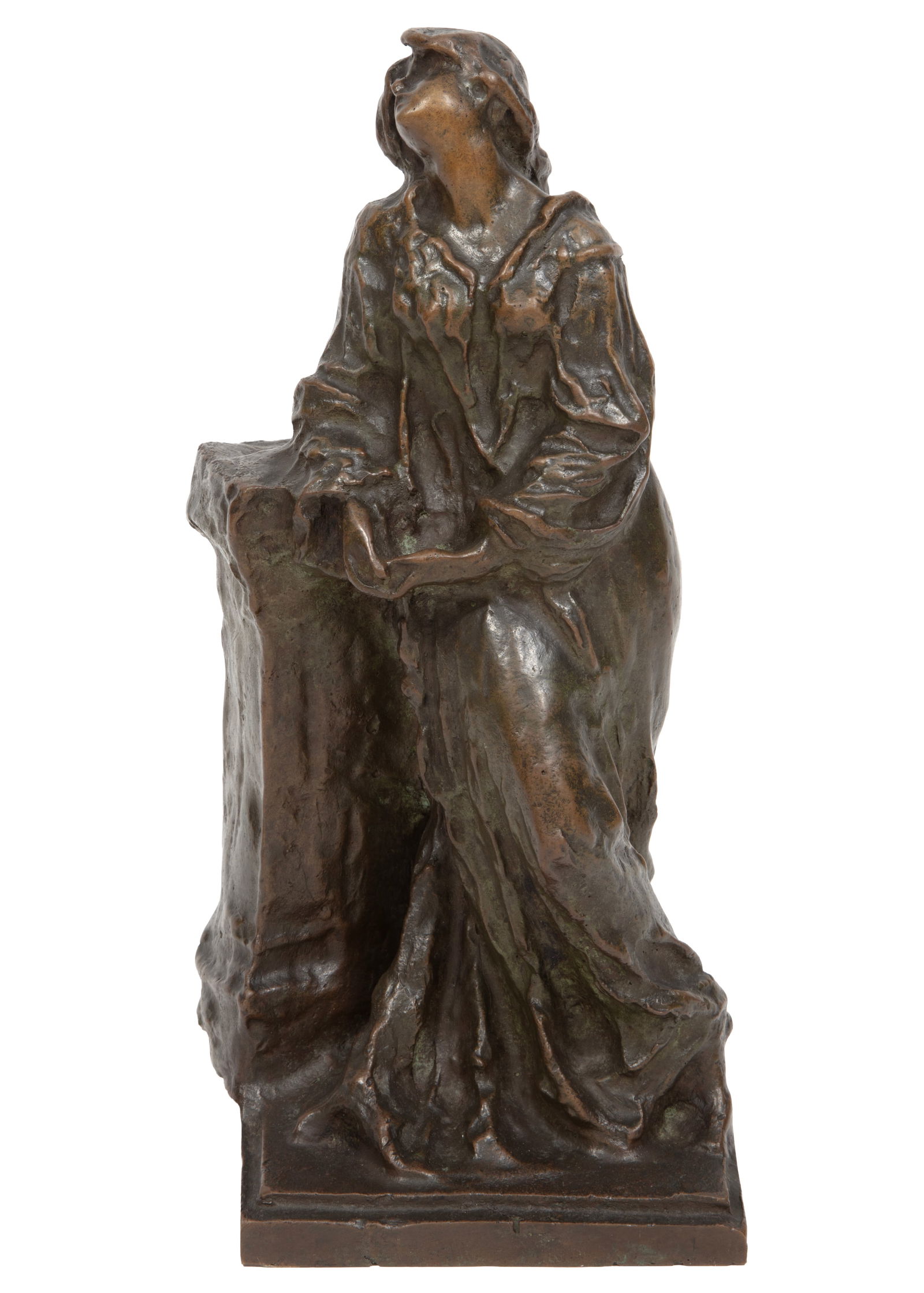 Giuseppe Grandi, Italian 1843-1894, "Standing Figure", bronze with brown patina (1 of 6)