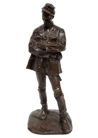 Enrico Butti, Italian 1847-1932, "General Sartori", bronze