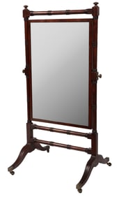 William IV Mahogany Cheval Mirror