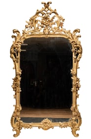 Antique Louis XV-Style Giltwood Mirror