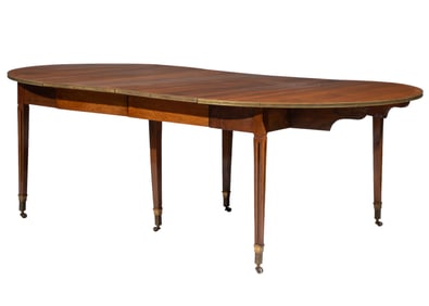 French Bronze Mounted Fruitwood Drop Leaf Dining Table