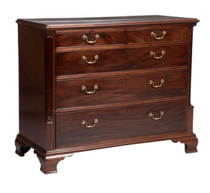 Georgian Carved Mahogany Chest of Drawers