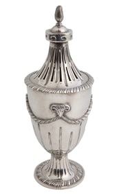 Edwardian Sterling Silver Pot-Pourri Urn in the Neoclassical Taste