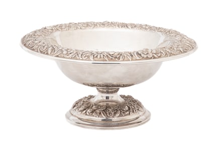 S. Kirk & Son Sterling Silver Repousse Footed Bowl