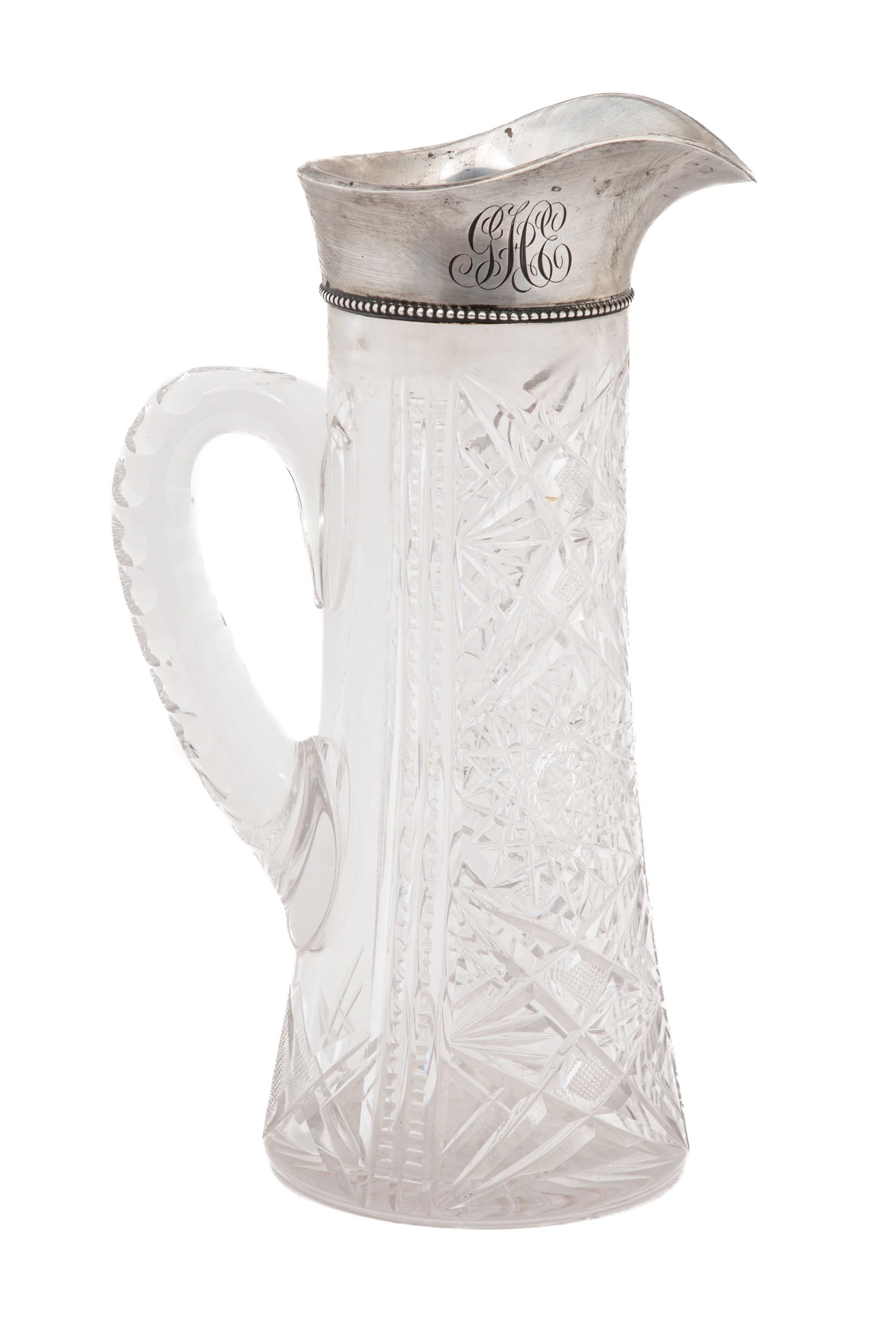Gorham Sterling Silver-Mounted American Brilliant Cut Glass Claret Jug (1 of 2)