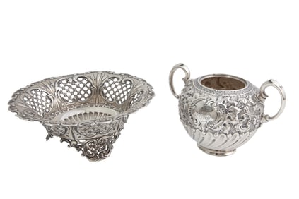 Black, Starr & Frost Sterling Silver Reticulated Basket