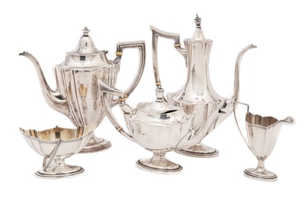 Gorham "Plymouth" Sterling Silver Coffee and Tea Service