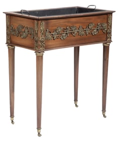 Louis XVI-Style Bronze Mounted Mahogany Jardiniere