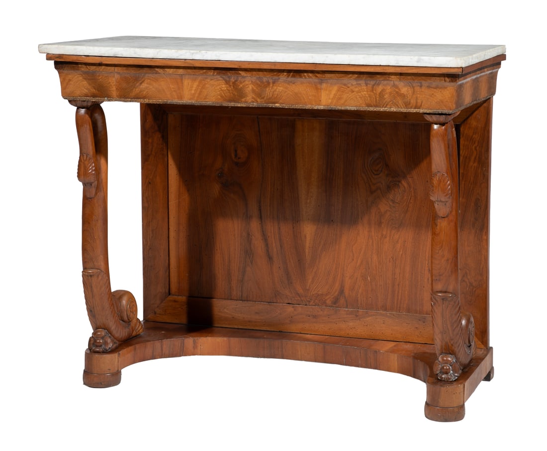 French Empire Carved Mahogany Pier Table (1 of 3)