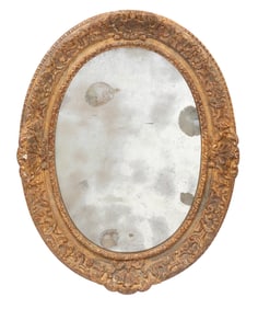Pair of Antique English Giltwood Mirrors