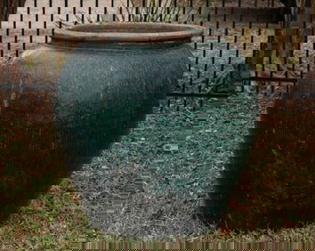 Chinese Glazed Water Storage Jar