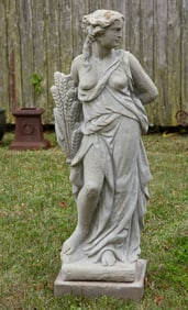 Cast-Stone Allegorical Figure of Harvest