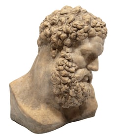 Cast Concrete Bust of the "Farnese Hercules"