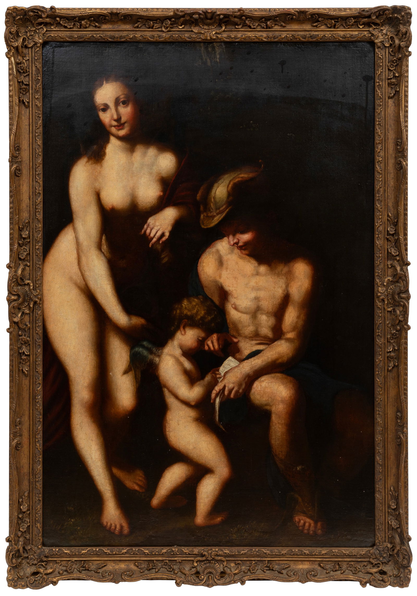 After Antonio Allegri da Correggio, Italian 1489-1534, "Venus with Mercury and Cupid (The School of (1 of 2)