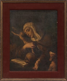 Continental School 18th/19th c., “Saint Margaret of Cortona”, oil on canvas