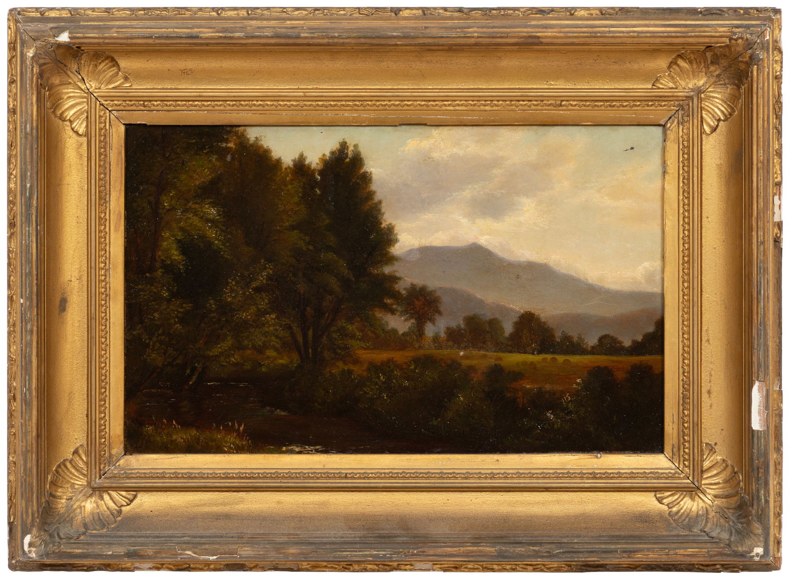 Homer Dodge Martin, American/New York 1836-1897, "Mountainous Landscape", oil on canvas (1 of 3)