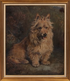 David George Steell, British 1856-1930, "Highland Terrier", oil on canvas