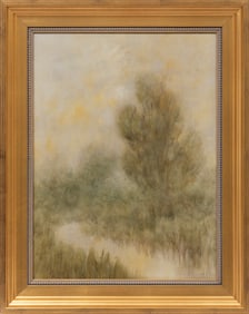 Alexander John Drysdale, American/Louisiana 1870-1934, "Bayou Landscape", oil wash on board