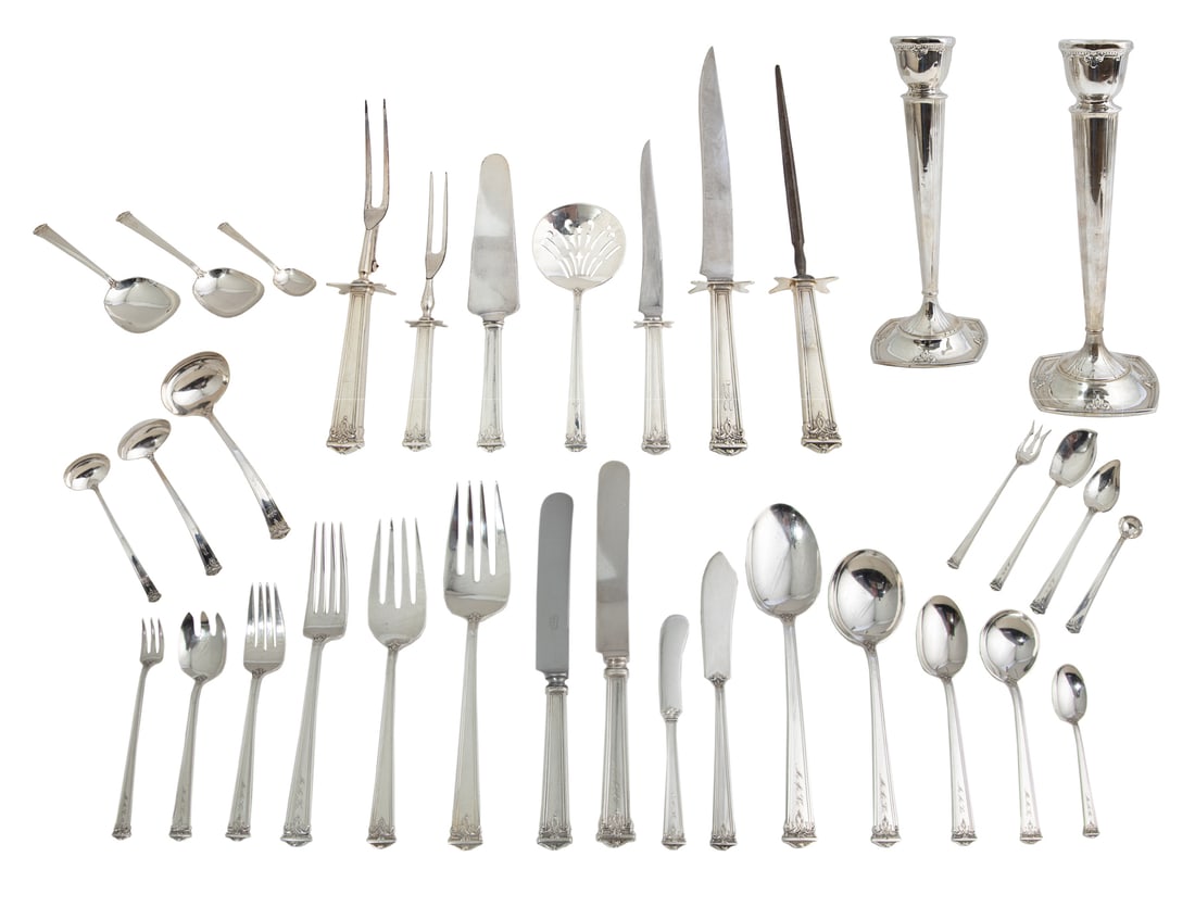 International Silver Co. "Trianon" Sterling Silver Flatware Service for Twelve (1 of 13)
