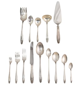 International "Prelude" Pattern Sterling Silver Flatware Service