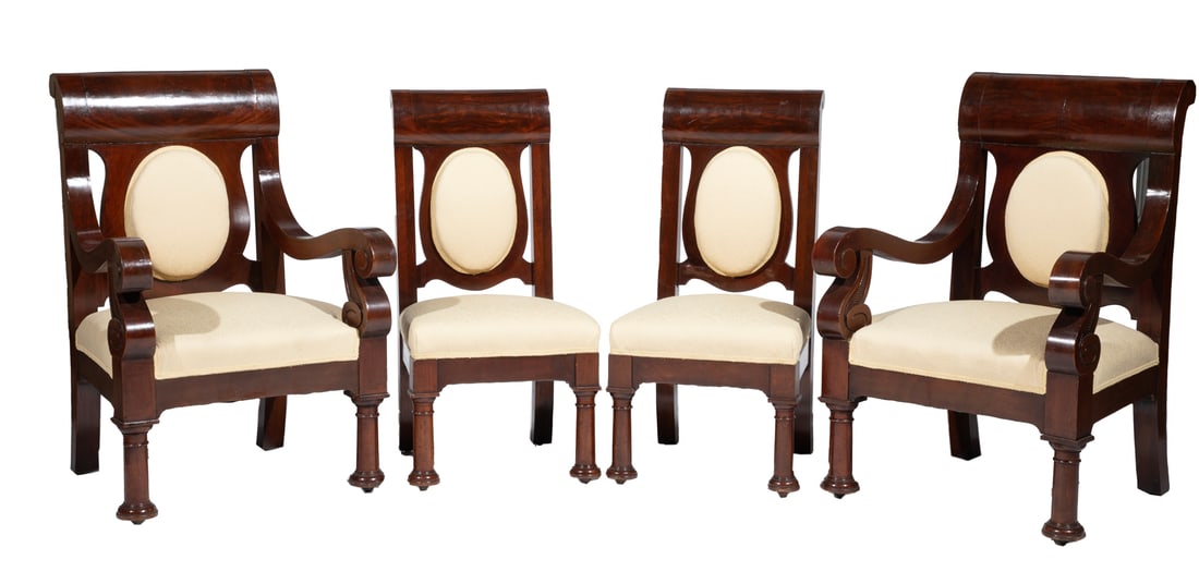 American Late Classical Mahogany Parlor Suite (1 of 4)