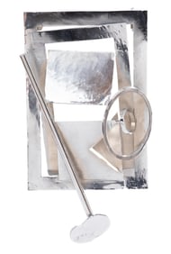 John Tarrell Scott, American/Louisiana 1940-2007, "Lush Life # 6", polished and brushed chrome