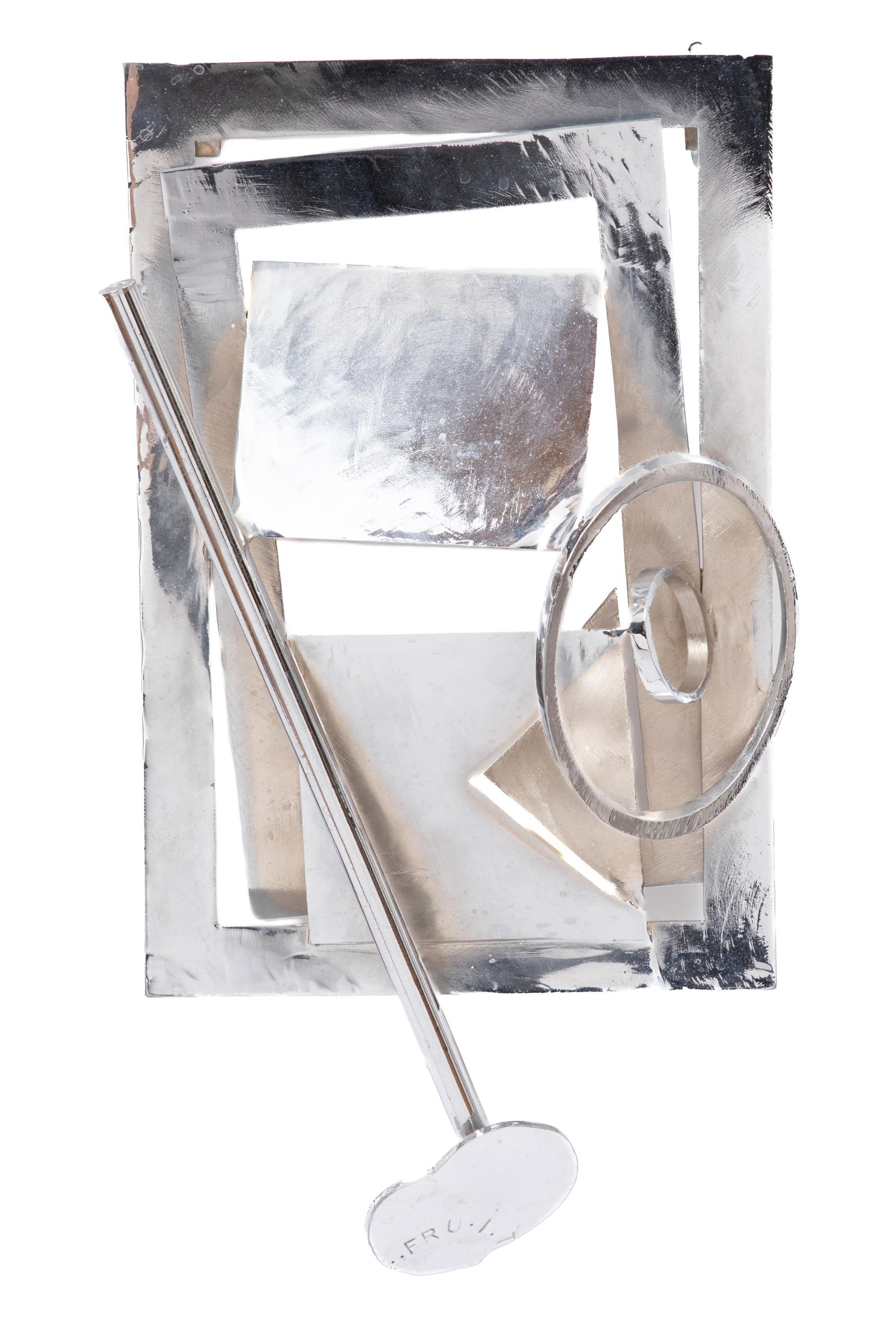 John Tarrell Scott, American/Louisiana 1940-2007, "Lush Life # 6", polished and brushed chrome (1 of 4)