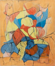 Cora Kelley Ward, American/Louisiana 1920-1989, ?Untitled: Abstract?, oil on linen