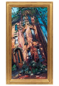 James Michalopoulos, American/Louisiana b. 1951, ?Basic Boston?, oil on canvas