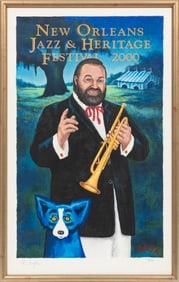 George Rodrigue, American/Louisiana 1944-2013, ?New Orleans Jazz & Heritage Festival 2000 (Al