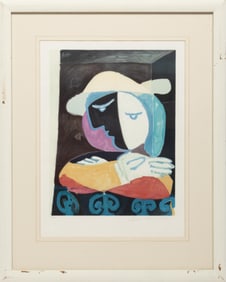 After Pablo Picasso, Spanish 1881-1973, "Femme au Balcon", lithograph