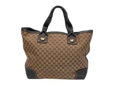 Vintage Gucci GG Canvas and Leather Sunset Tote Bag